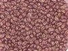 SuperDuo 2/5mm Two Hole Czech Glass Seed Beads - Cherub Pink Halo SD923