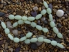Strand of Sea Glass Nugget Beads - Opaque Sea Foam Green