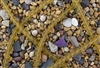 Strand of Sea Glass 10mm Round Beads - Light Amber