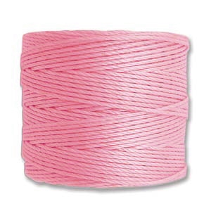 S-Lon (Superlon) Nylon Beading Cord TEX210 - 77 Yards - LIGHT PINK