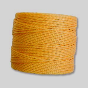 S-Lon (Superlon) Nylon Beading Cord TEX210 - 77 Yards - LIGHT GOLD