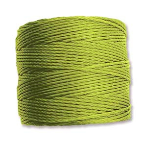 S-Lon (Superlon) Nylon Beading Cord TEX210 - 77 Yards - CHARTREUSE