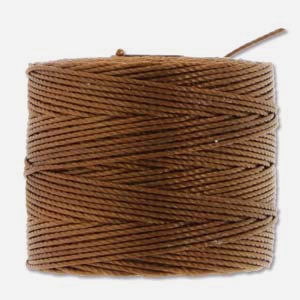 S-Lon (Superlon) Nylon Beading Cord TEX210 - 77 Yards - MILK CHOCOLATE