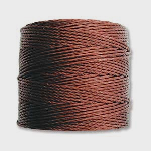 S-Lon (Superlon) Nylon Beading Cord TEX210 - 77 Yards - BROWN