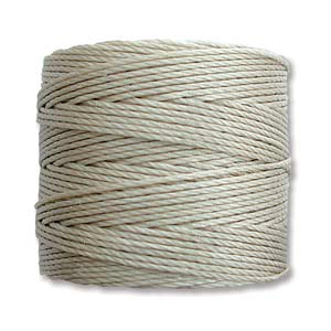 S-Lon (Superlon) Nylon Beading Cord TEX210 - 77 Yards - LIGHT GREY