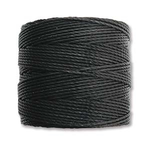 S-Lon (Superlon) Nylon Beading Cord TEX210 - 77 Yards - BLACK