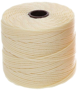 S-Lon (Superlon) Nylon Beading Cord TEX210 - 77 Yards - PALE YELLOW