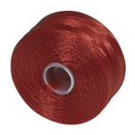 S-Lon (Superlon) Nylon Beading Thread - Size D - TEX45 - 78 Yards - RED