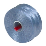 S-Lon (Superlon) Nylon Beading Thread - Size D - TEX45 - 78 Yards - SKY BLUE (Discontinued)