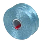 S-Lon (Superlon) Nylon Beading Thread - Size D - TEX45 - 78 Yards - LIGHT BLUE (Discontinued)
