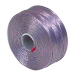 S-Lon (Superlon) Nylon Beading Thread - Size D - TEX45 - 78 Yards - LAVENDER (Discontinued)