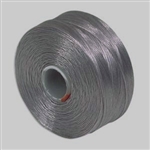 S-Lon (Superlon) Nylon Beading Thread - Size D - TEX45 - 78 Yards - GREY