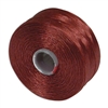 S-Lon (Superlon) Nylon Beading Thread - Size D - TEX45 - 78 Yards - SIENNA (Discontinued)
