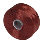 S-Lon (Superlon) Nylon Beading Thread - Size D - TEX45 - 78 Yards - SIENNA (Discontinued)