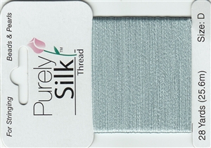 Purely Silk Beading Thread - Size D - Pale Green