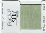 Purely Silk Beading Thread - Size F - Medium Green