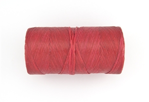 150 Yards of Waxed Polypropylene Artificial Sinew 70LB Test - Red