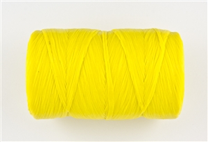 300 Yards of Waxed Polypropylene Artificial Sinew 70LB Test - Yellow