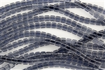 CzechMates 6mm Tiles Czech Glass Beads - Montana Blue Transparent T2