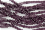 CzechMates 6mm Tiles Czech Glass Beads - Medium Amethyst Transparent T11