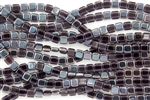 CzechMates 6mm Tiles Czech Glass Beads - Medium Amethyst Celsian T35