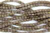 CzechMates 6mm Tiles Czech Glass Beads - Milky Alexandrite Copper Picasso T62