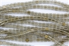 CzechMates 6mm Tiles Czech Glass Beads - Smoky Crystal Gold Marbled T83