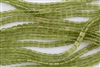 CzechMates 6mm Tiles Czech Glass Beads - Olivine Gold Marbled T84