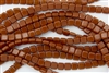 CzechMates 6mm Tiles Czech Glass Beads - Opaque Umber T97