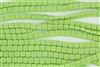 CzechMates 6mm Tiles Czech Glass Beads - Opaque Honeydew Matte T135