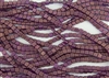 CzechMates 6mm Tiles Czech Glass Beads - Tyrian Purple Halo T192