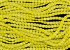 CzechMates 6mm Tiles Czech Glass Beads - Opaque Yellow Iris Matte T203