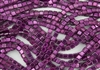 CzechMates 6mm Tiles Czech Glass Beads - Mirror Fuchsia T206