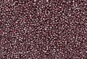 15/0 3-Cut Toho Japanese Seed Beads - Brick Red Gold Luster #460