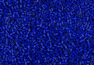 #0 Bugle 2mm Japanese Toho Glass Beads - Royal Blue Opaque #48