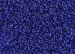 #1 Bugle 3mm Japanese Toho Glass Beads - Dark Cobalt Blue Transparent Matte #8DF