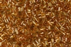 #1 Bugle 3mm Japanese Toho Glass Beads - Topaz Silver Lined #22C