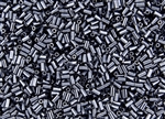 #1 Bugle 3mm Japanese Toho Glass Beads - Hematite Metallic #81