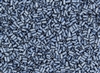 #1 Bugle 3mm Japanese Toho Glass Beads - Denim Blue Metallic Matte #511F