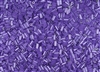 #1 Bugle 3mm Japanese Toho Glass Beads - Purple Lavender Ceylon Pearl #922