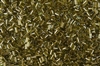 #1 Bugle 3mm Japanese Toho Glass Beads - Peridot Bronze Lined #991