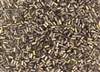 #1 Bugle 3mm Japanese Toho Glass Beads - Hybrid Apollo Gold Matte #Y851F