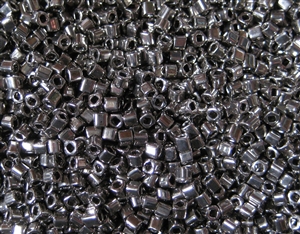 1.5mm Japanese Toho Cube Beads - Nickel Plated Silver Metallic #711