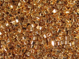 1.5mm Japanese Toho Cube Beads - 24K Gold Plated #712
