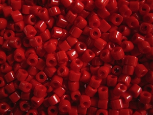 2mm Japanese Toho Cube Beads - Red Opaque #45