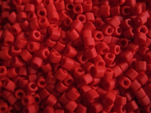 2mm Japanese Toho Cube Beads - Red Opaque Matte #45F