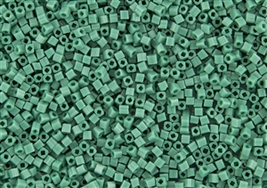 2mm Japanese Toho Cube Beads - Dark Turquoise Opaque #55D