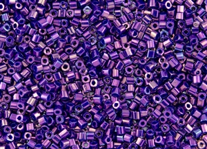 2mm Japanese Toho Cube Beads - Deep Purple Metallic #461