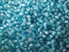 2mm Japanese Toho Cube Beads - White Lined Aqua #930