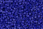 3mm Japanese Toho Cube Beads - Royal Blue Opaque Matte #48F